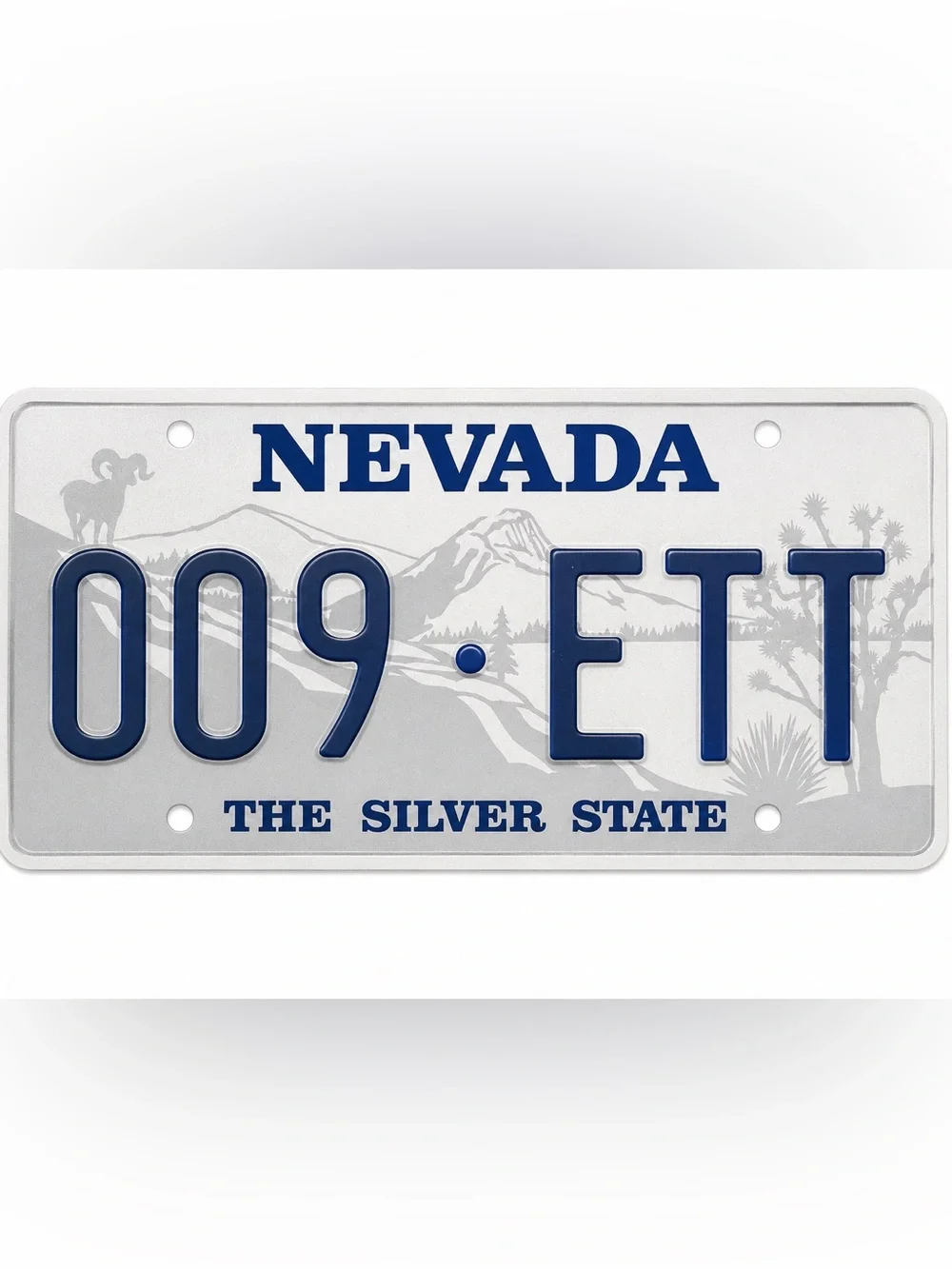 Nevada The Silver State License Plate